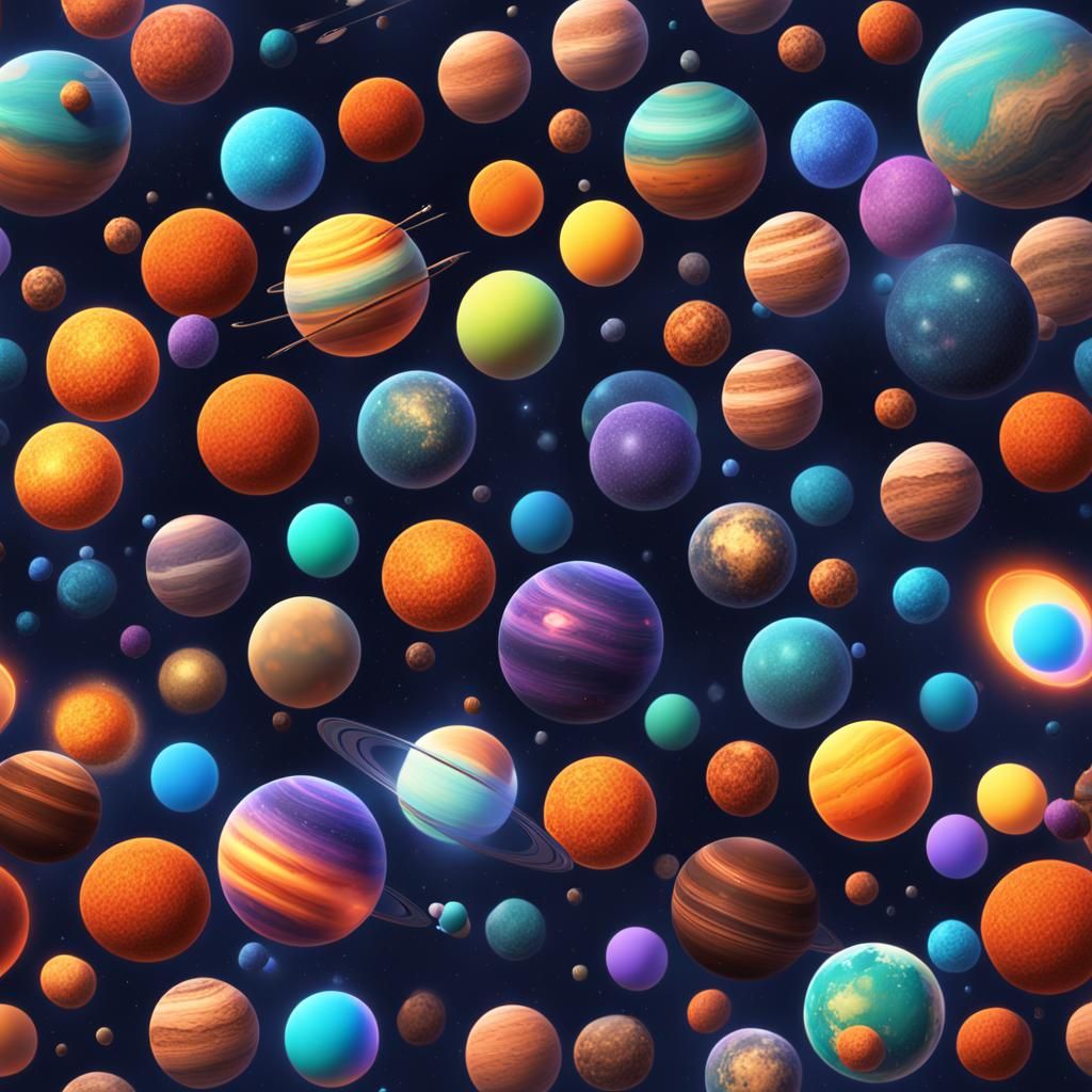 a universe full of planets with minimal detail