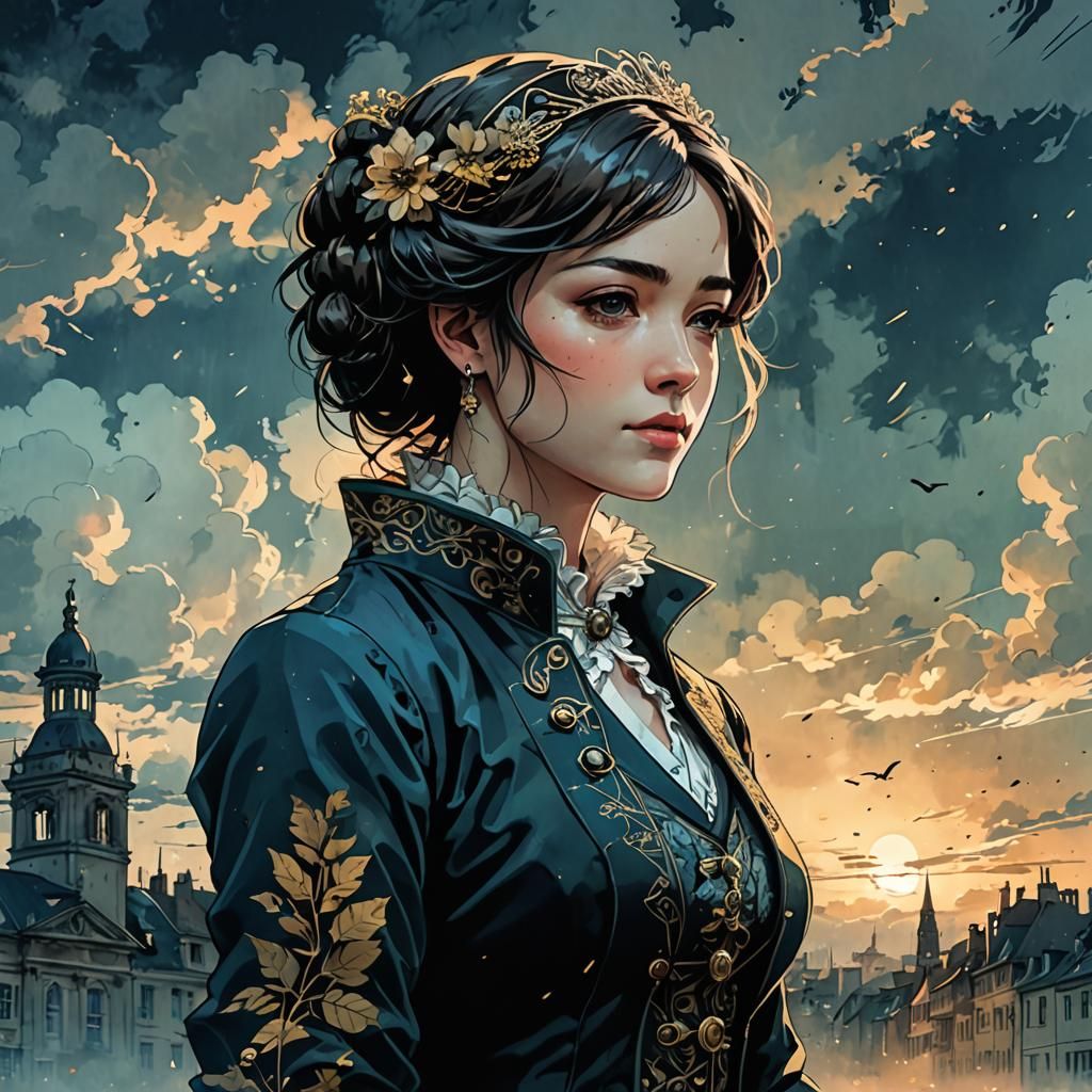 Jane Austen + Preset: 2.5D ANIME + DS XL L  by @g r r c