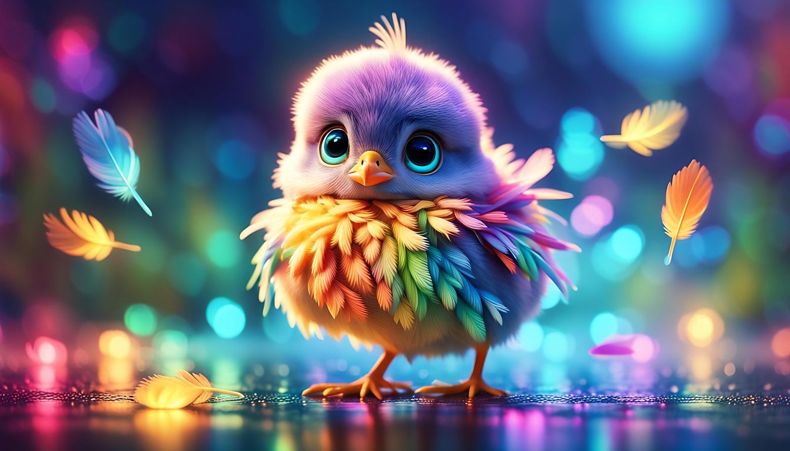 chick cute, fantasy  by @Dominica f arte