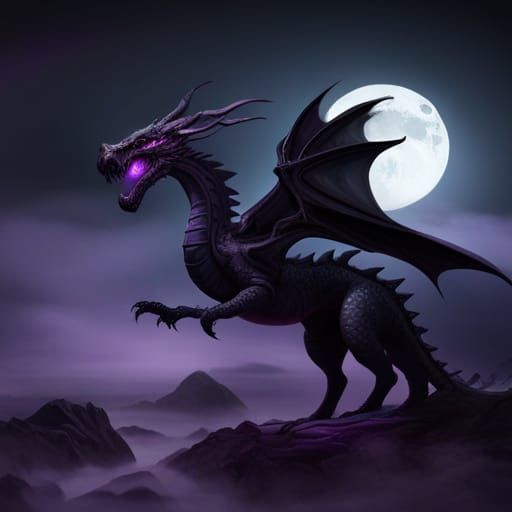 Night dragon v2 - AI Generated Artwork - NightCafe Creator