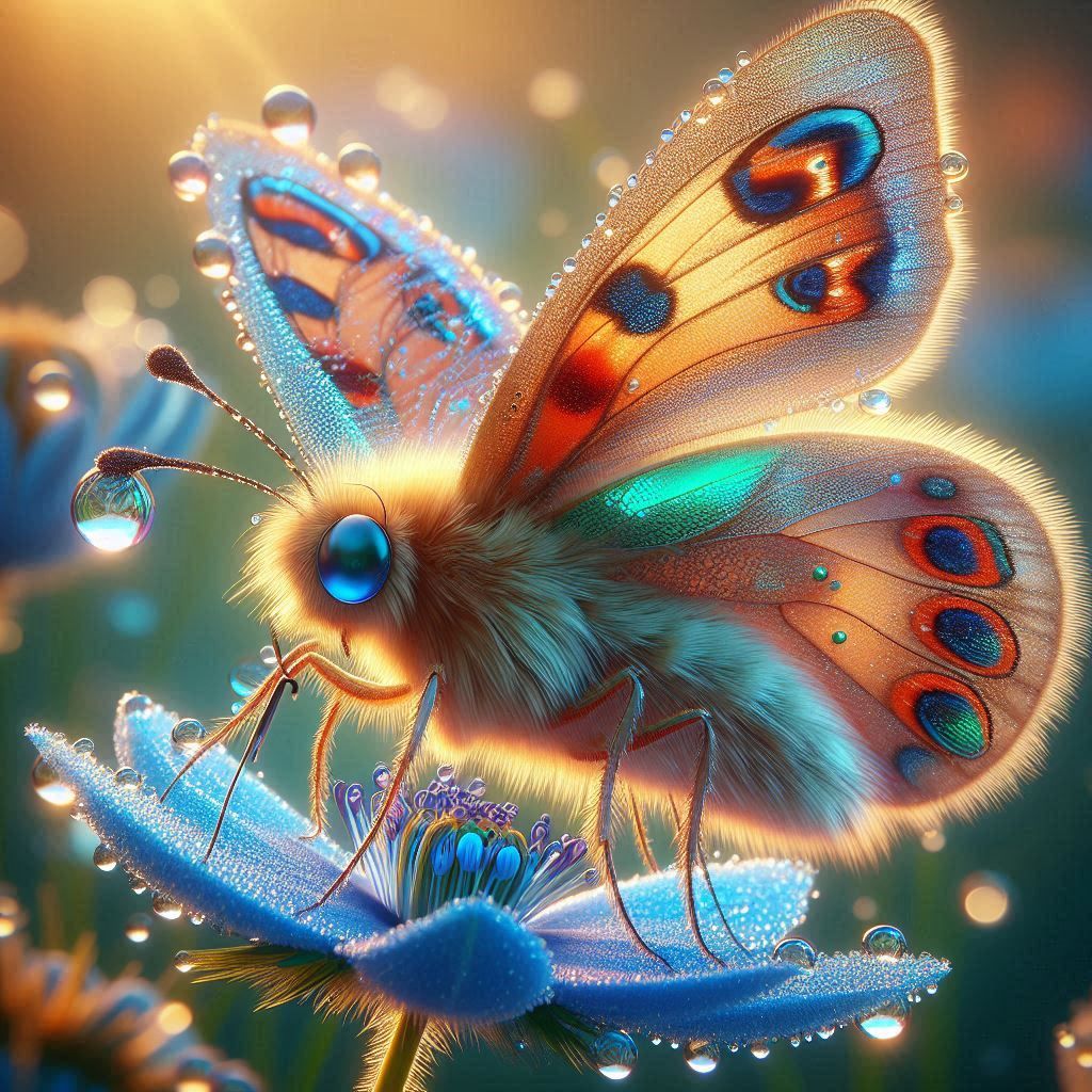 early morning butterfly