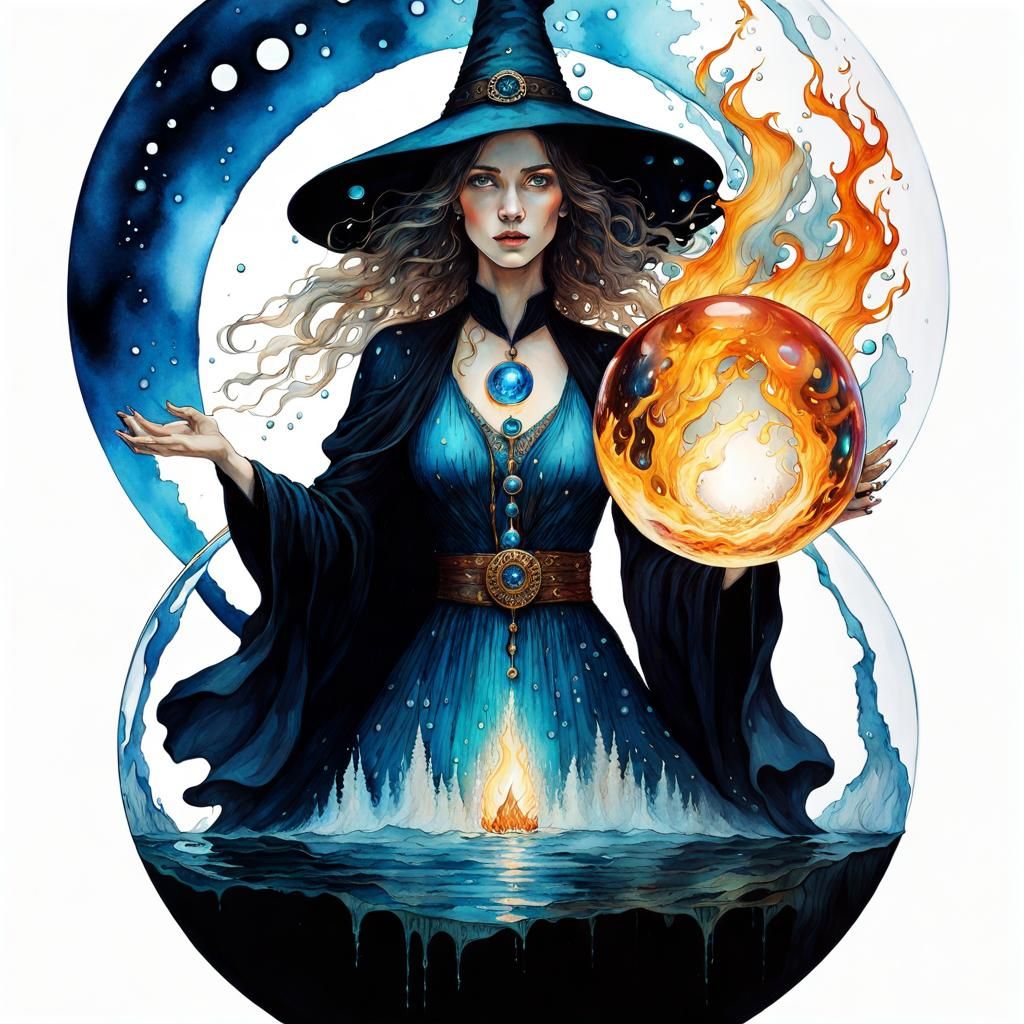 Le pouvoir de l’eau et du feu  by @Raphaelle