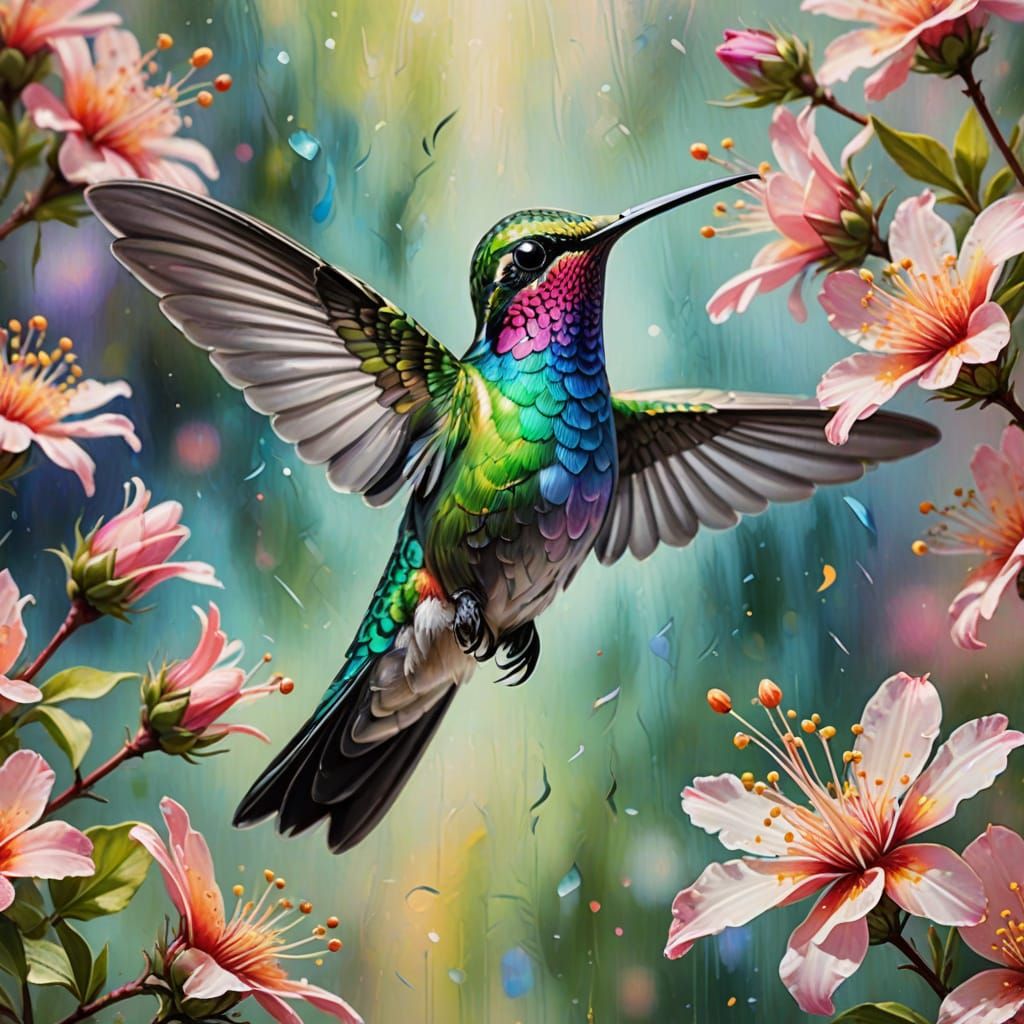 Humming bird  by @Dean