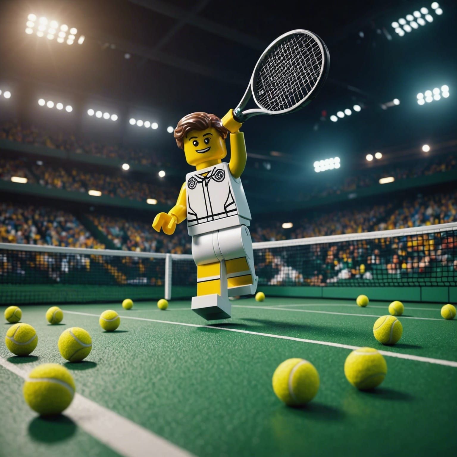 Lego tennis player