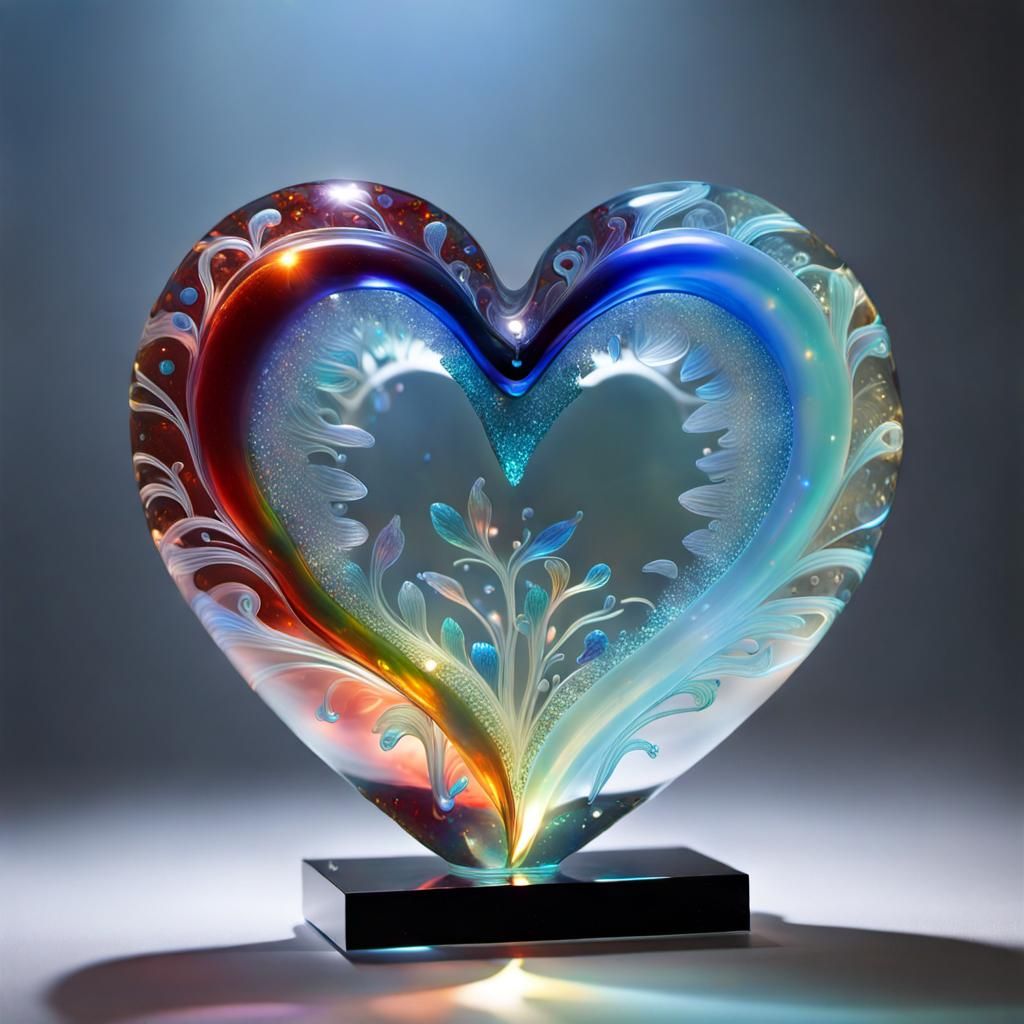 crystal heart