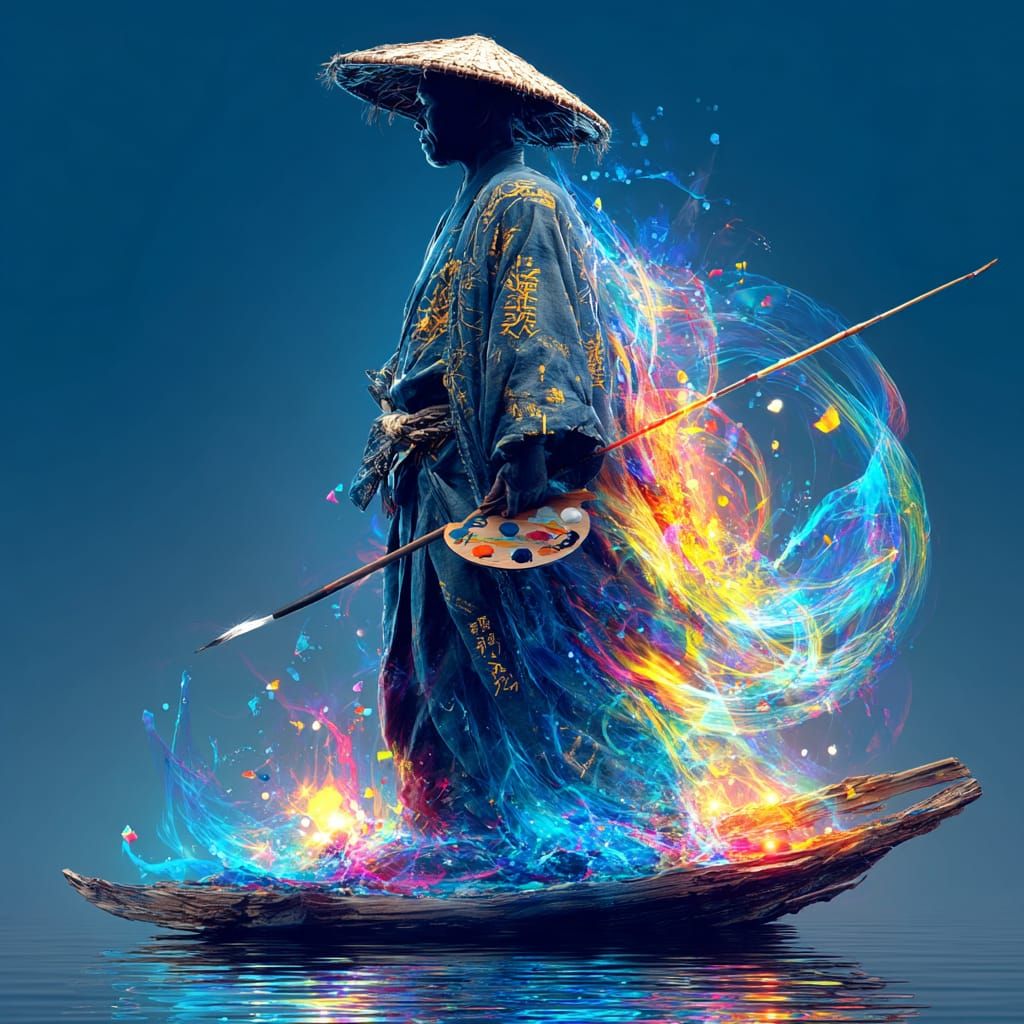 Chromatic Pilgrims of the Silent Brush