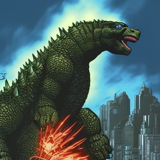 Godzilla rages