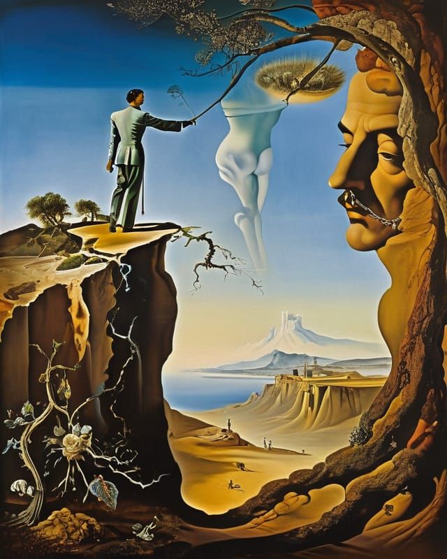 Salvador Dali conducts the future
