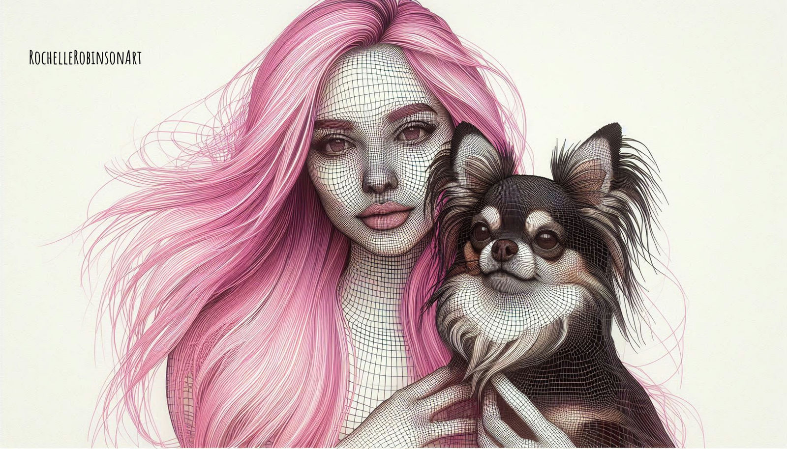 A Woman And Her Dog Peanut