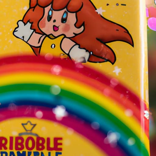 Libro infantil de los años 80 sobre Rainbow Brite