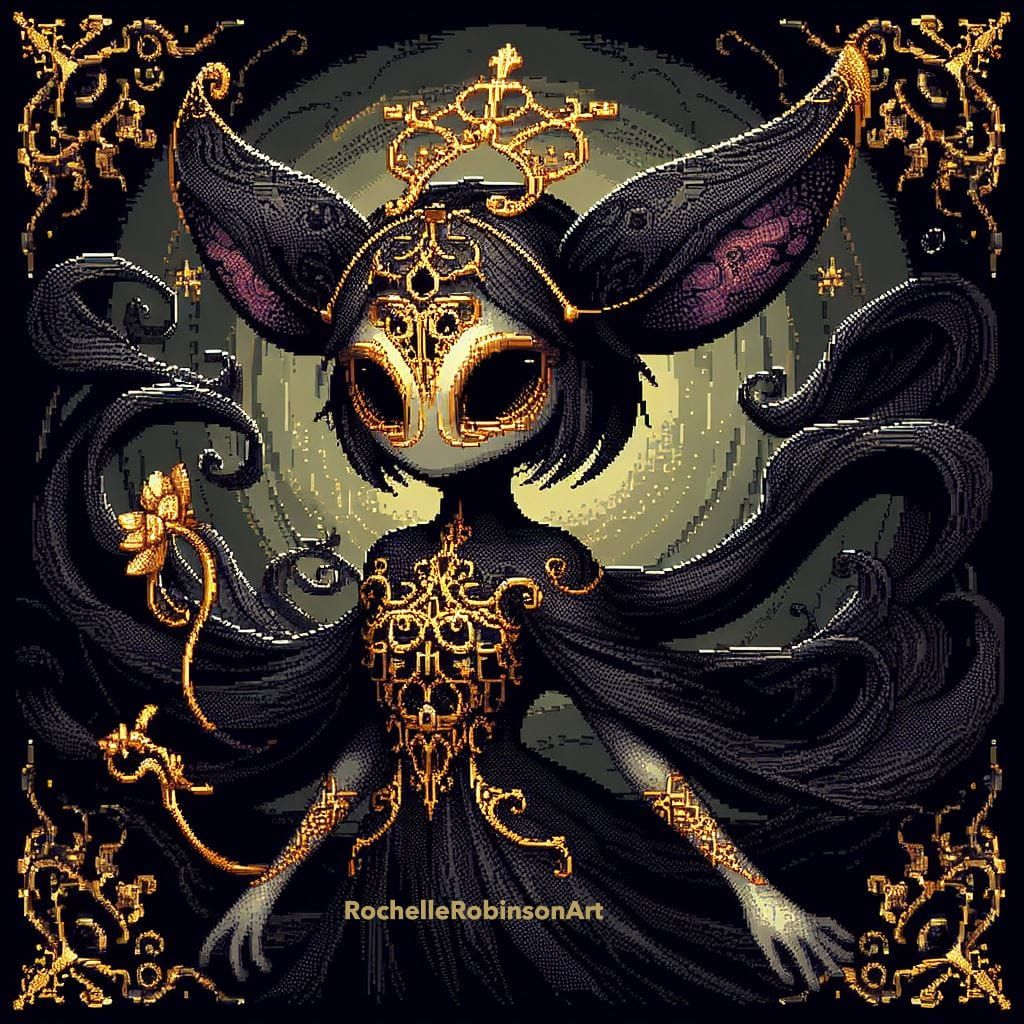 Anthropomorphic Girl, Pixel Art