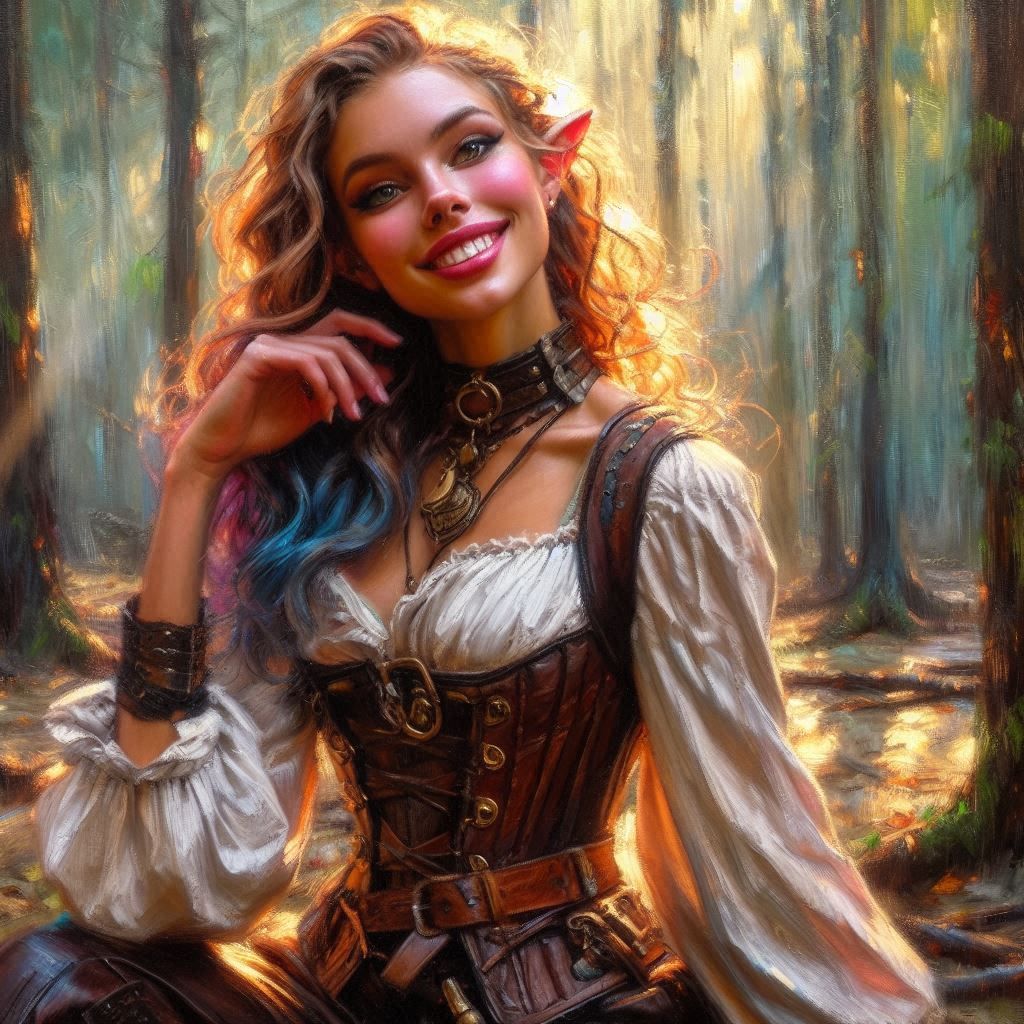Steampunk Fantasy, Beautiful Elf