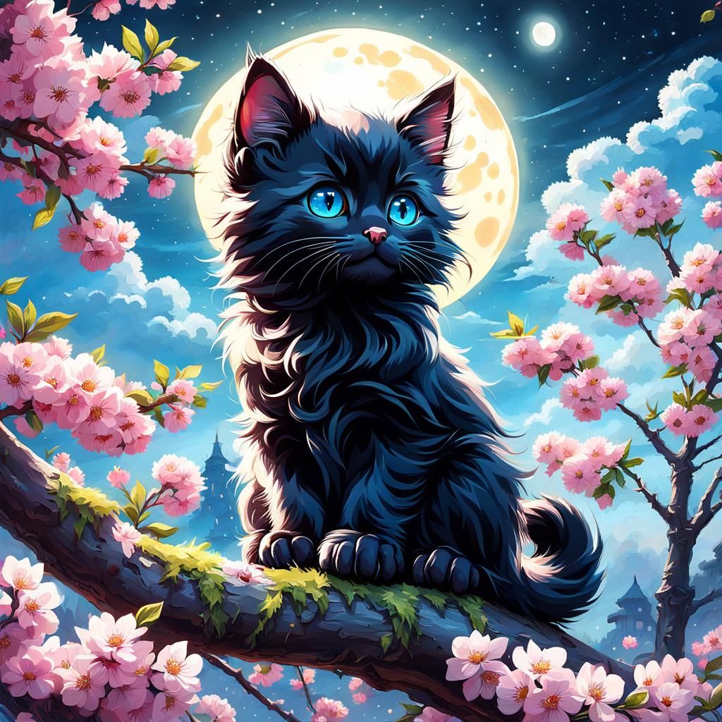 Kitten in the tree