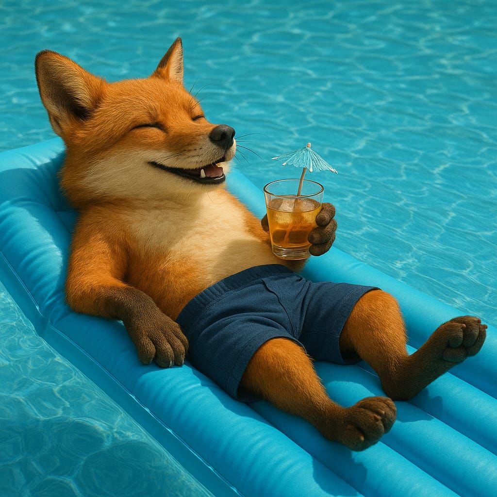 Pool - Relaxed Fox