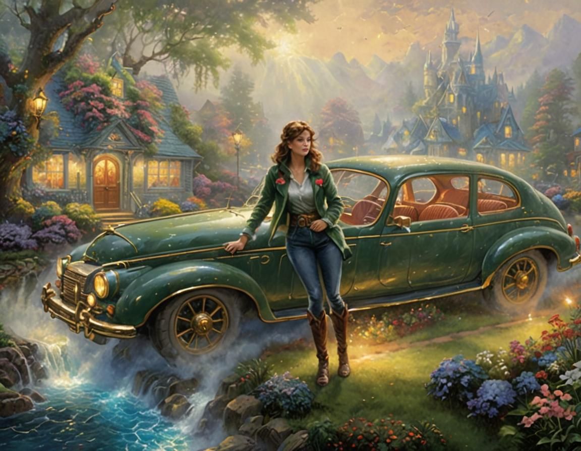 ethereal fantasy hyperdetailed mist Thomas Kinkade