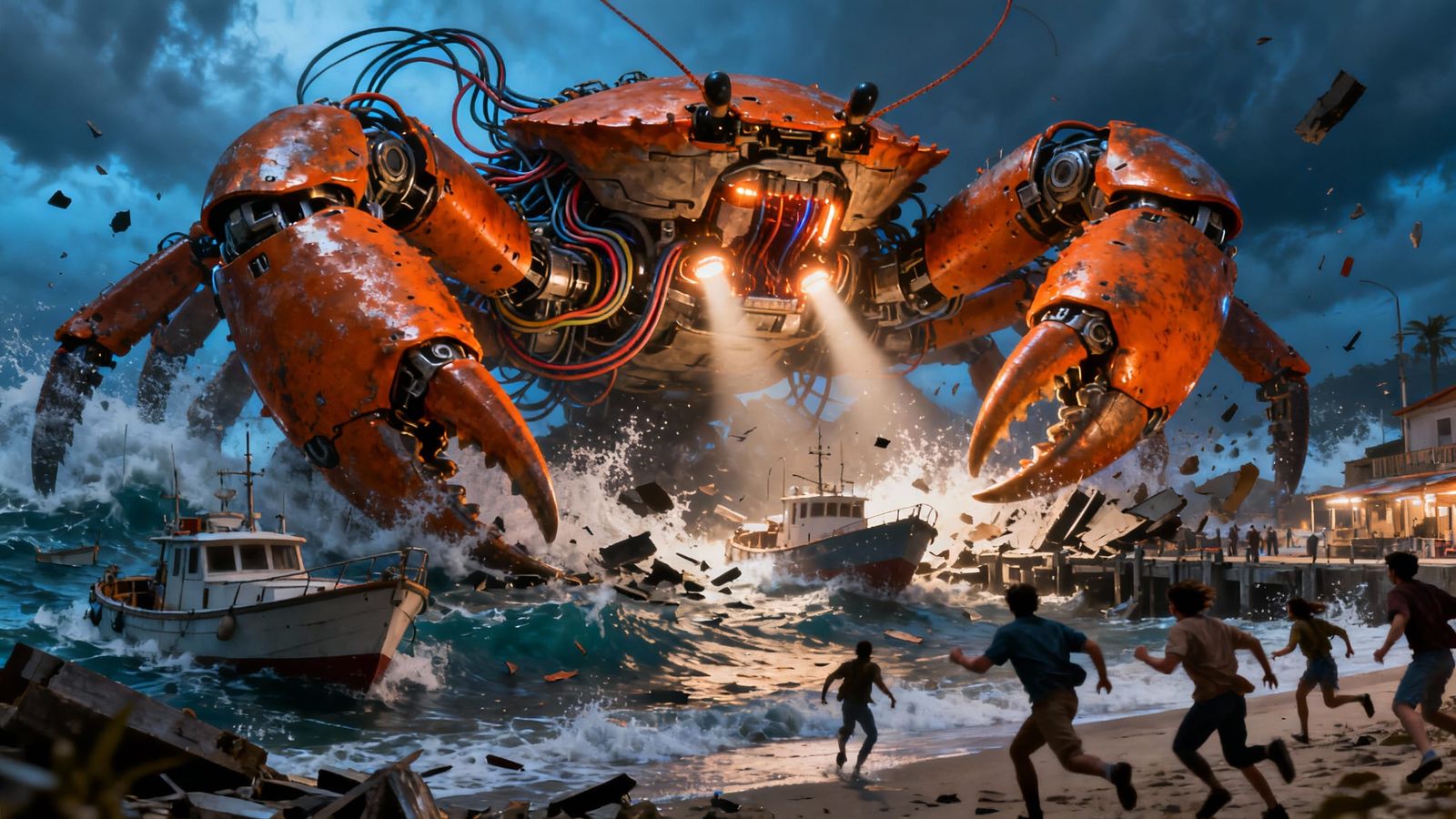 Rampaging Cyborg Crab  by @Jeff