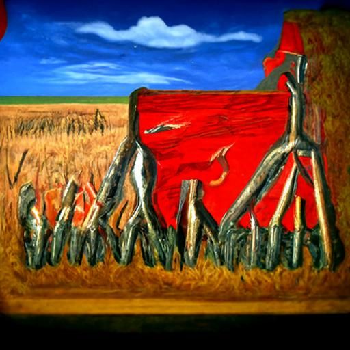 red tent on prairie