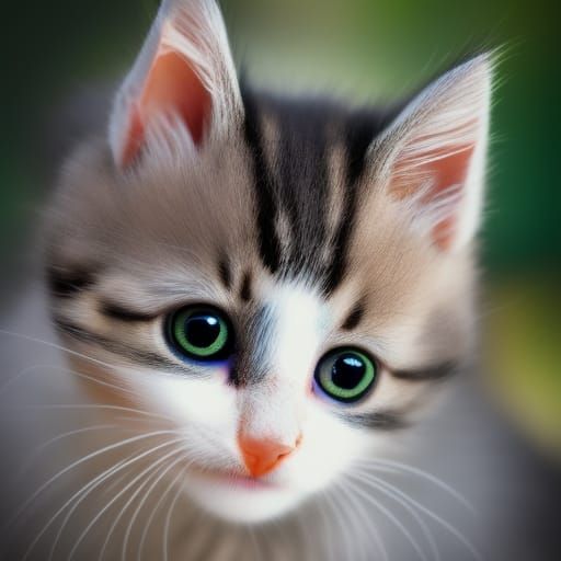 Cute Kitten - Ai Generated Artwork - Nightcafe Creator