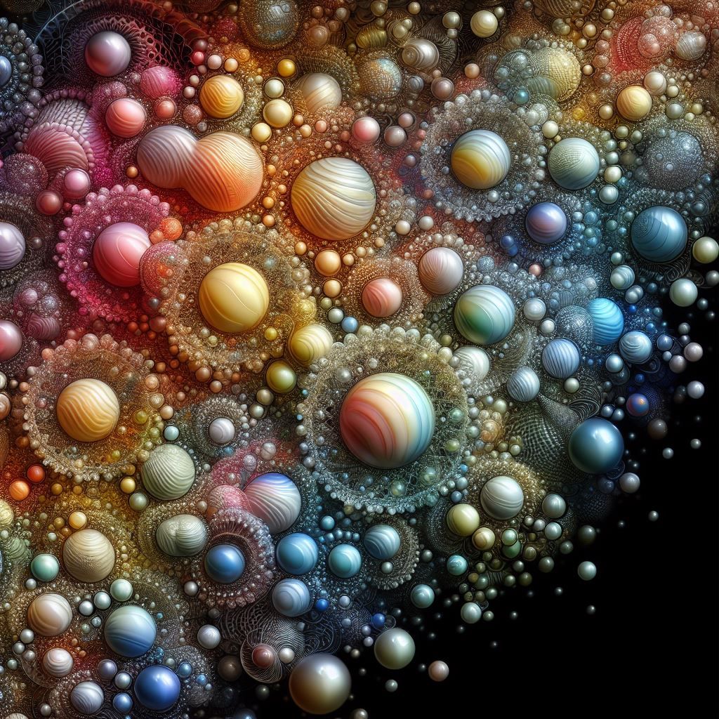 Filigreed bubbles - cosmic and etched