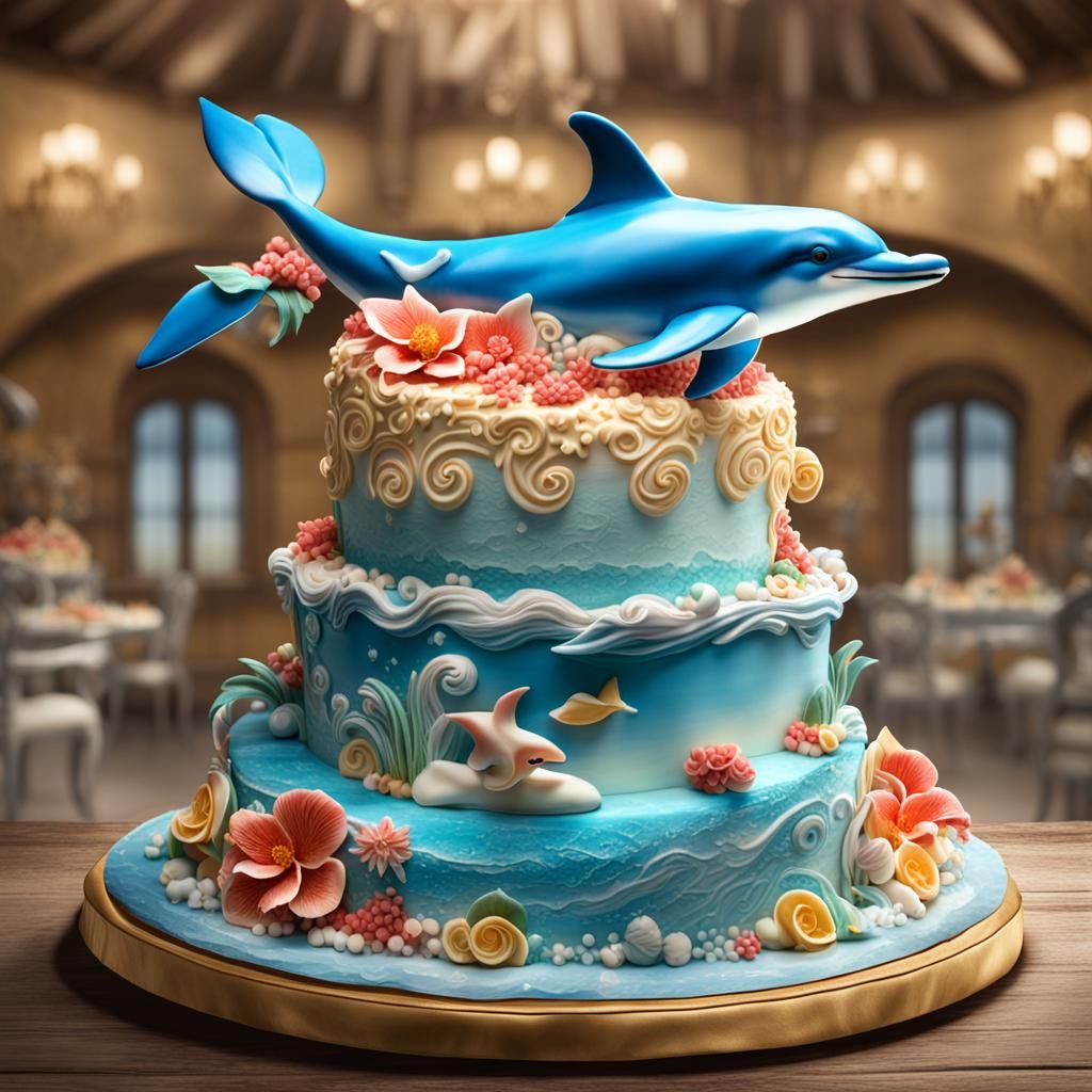 Dolphin cake