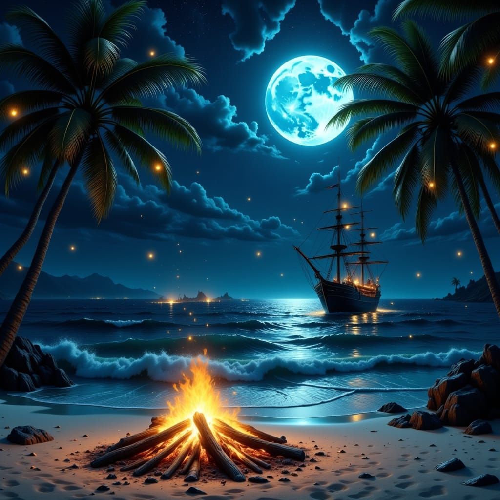 Nightfall Sonata: A Coastal Memory  by @Nikki