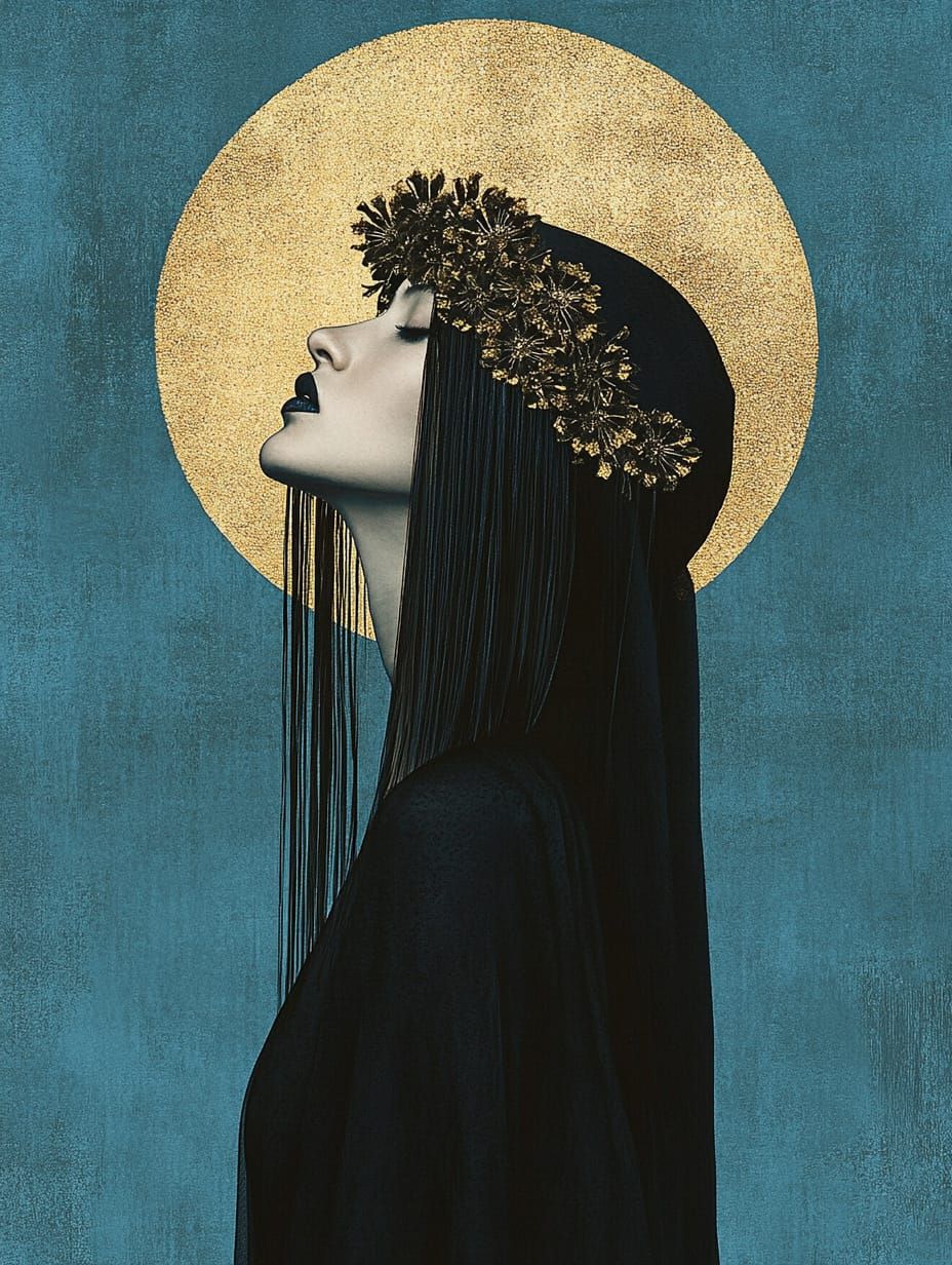 By a golden moon