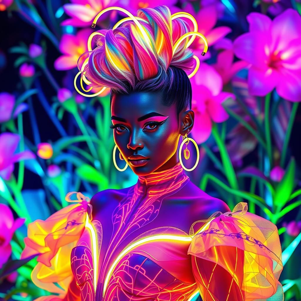 Fluorescent Fashion  by @Kimber