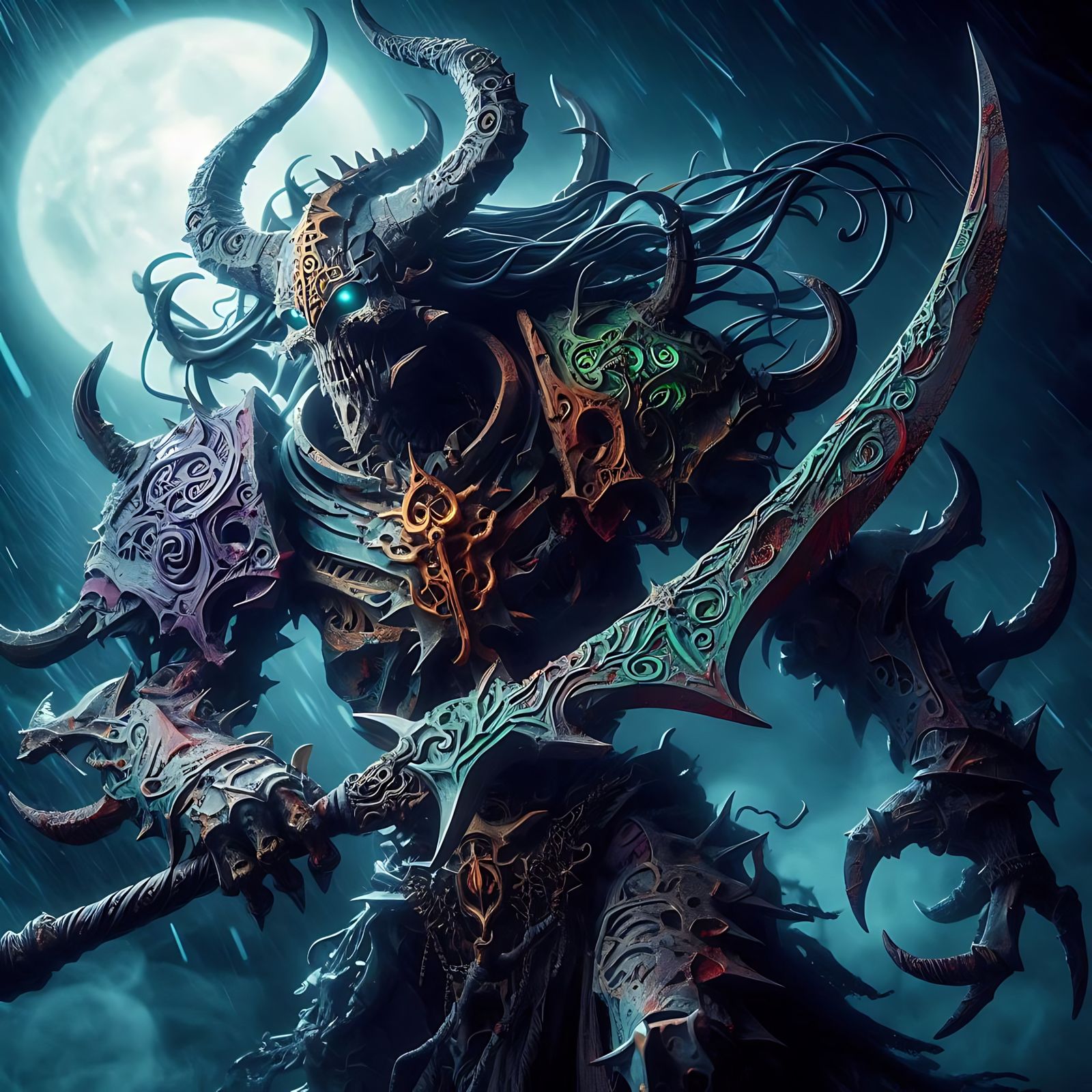 Grotesque Demonic Knight