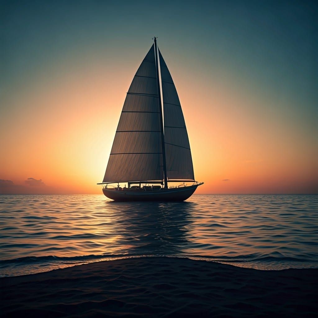 Small Boy Surfs Dramatic Stormy Sea Amidst Giant Ships