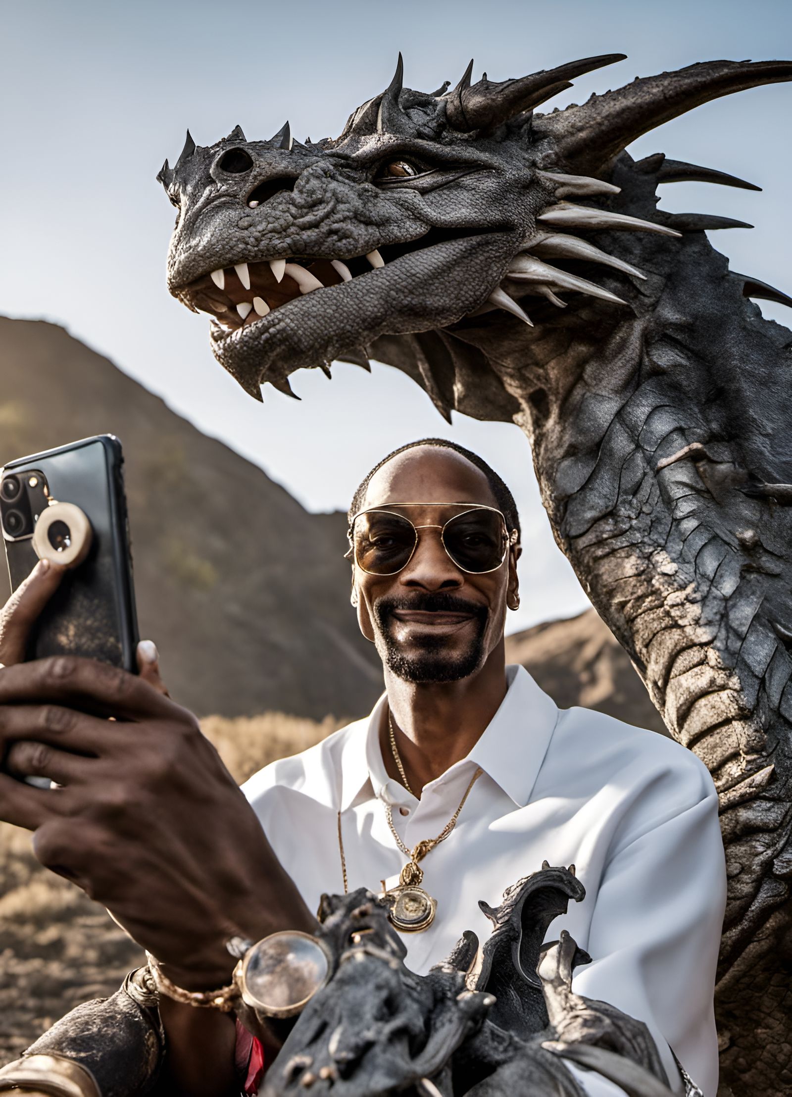 Selfie Snoop Dragon   by @Thombmx