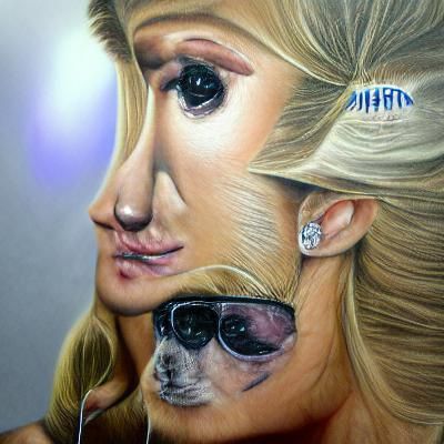 Paris Hilton hyperrealism