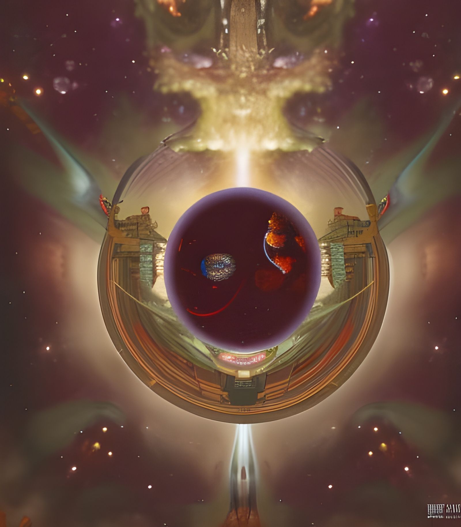 Ornate Space Station Extends Cosmic Middle Finger