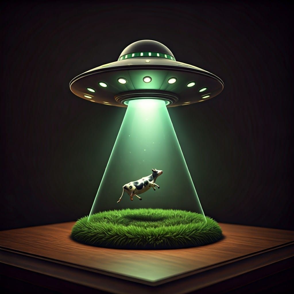 UFC (unidentified flying cow) lamp  by @August West