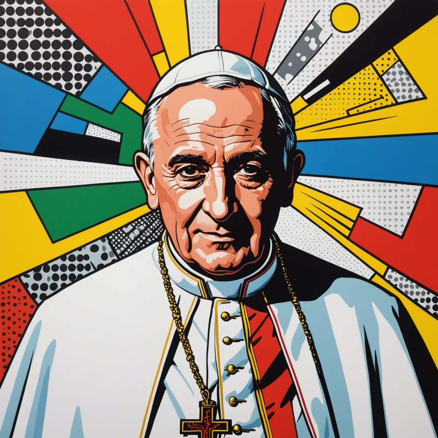 Pope Pop Art - AI Generated Artwork - NightCafe Creator