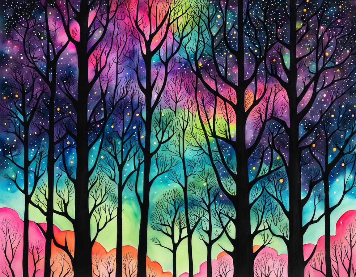 trees growing tall