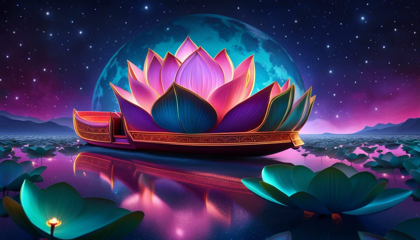 Lotus Boat  by @proofman