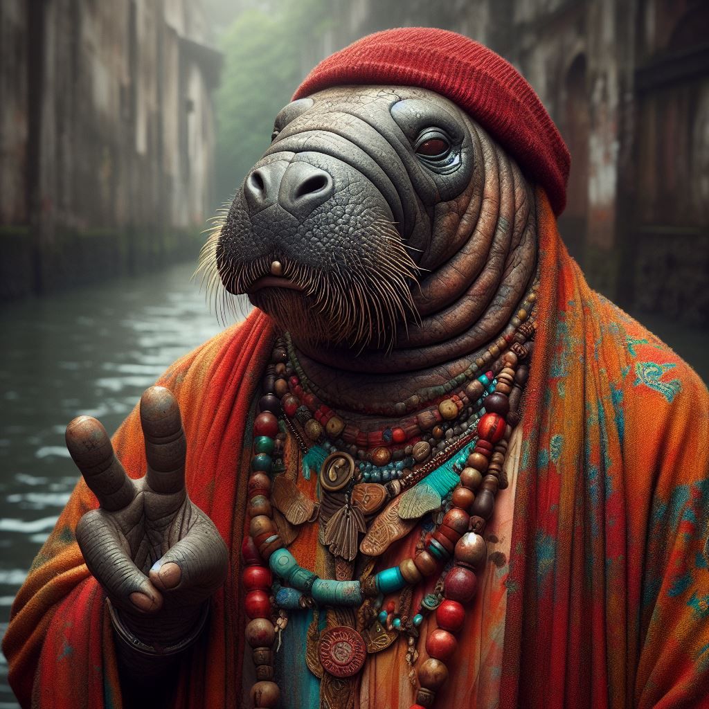 Manny the Manatee has found inner peace