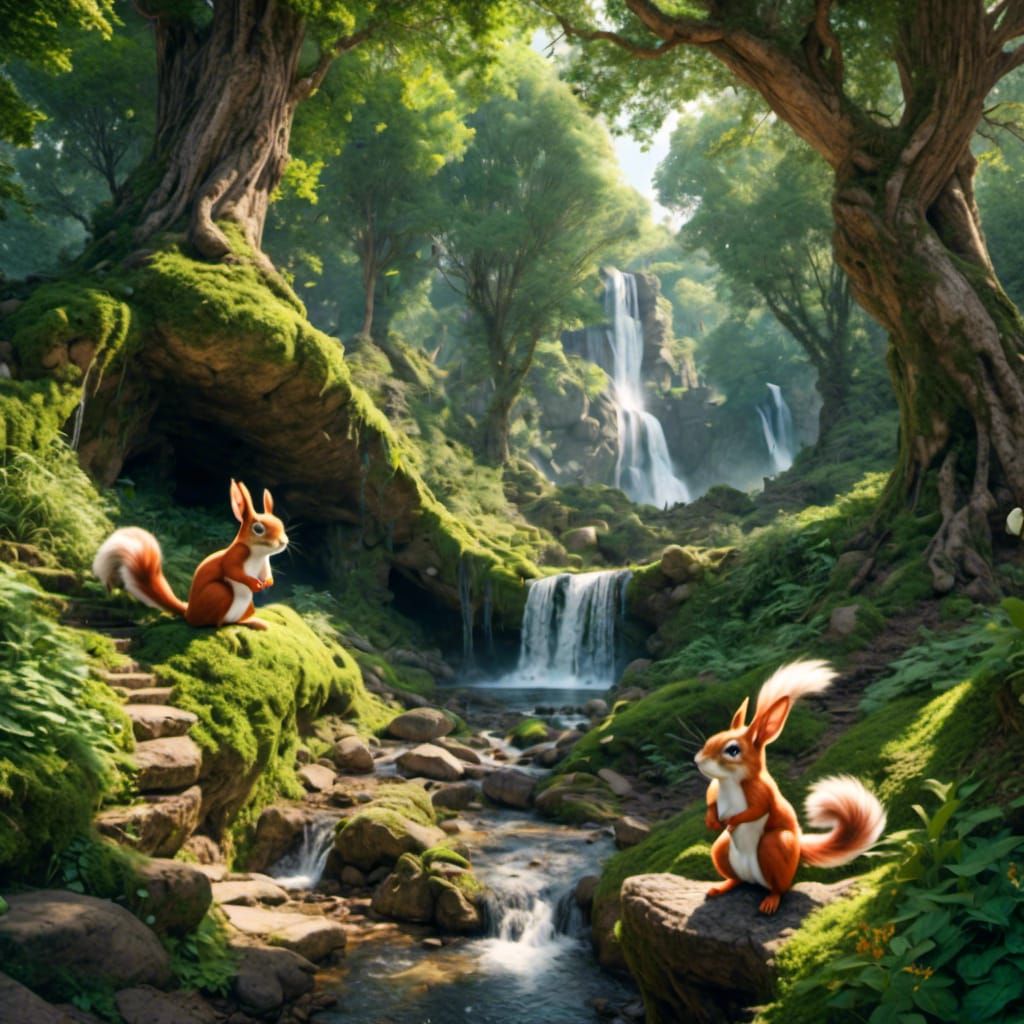 Enchanting, mystical forest