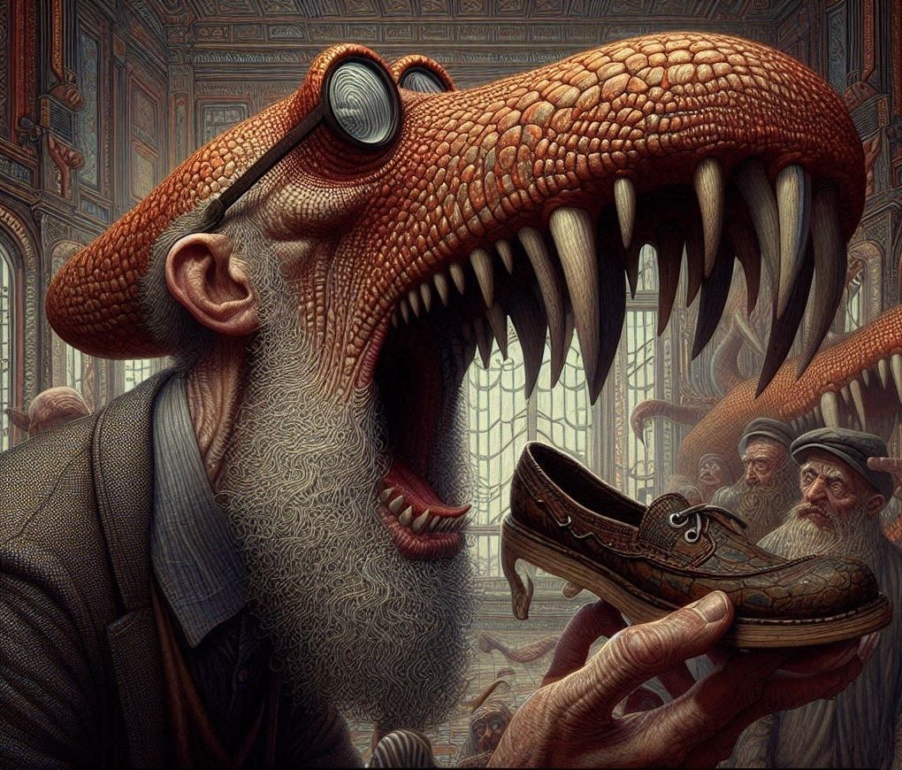 Shoehorn with Teeth  by @Triangulus