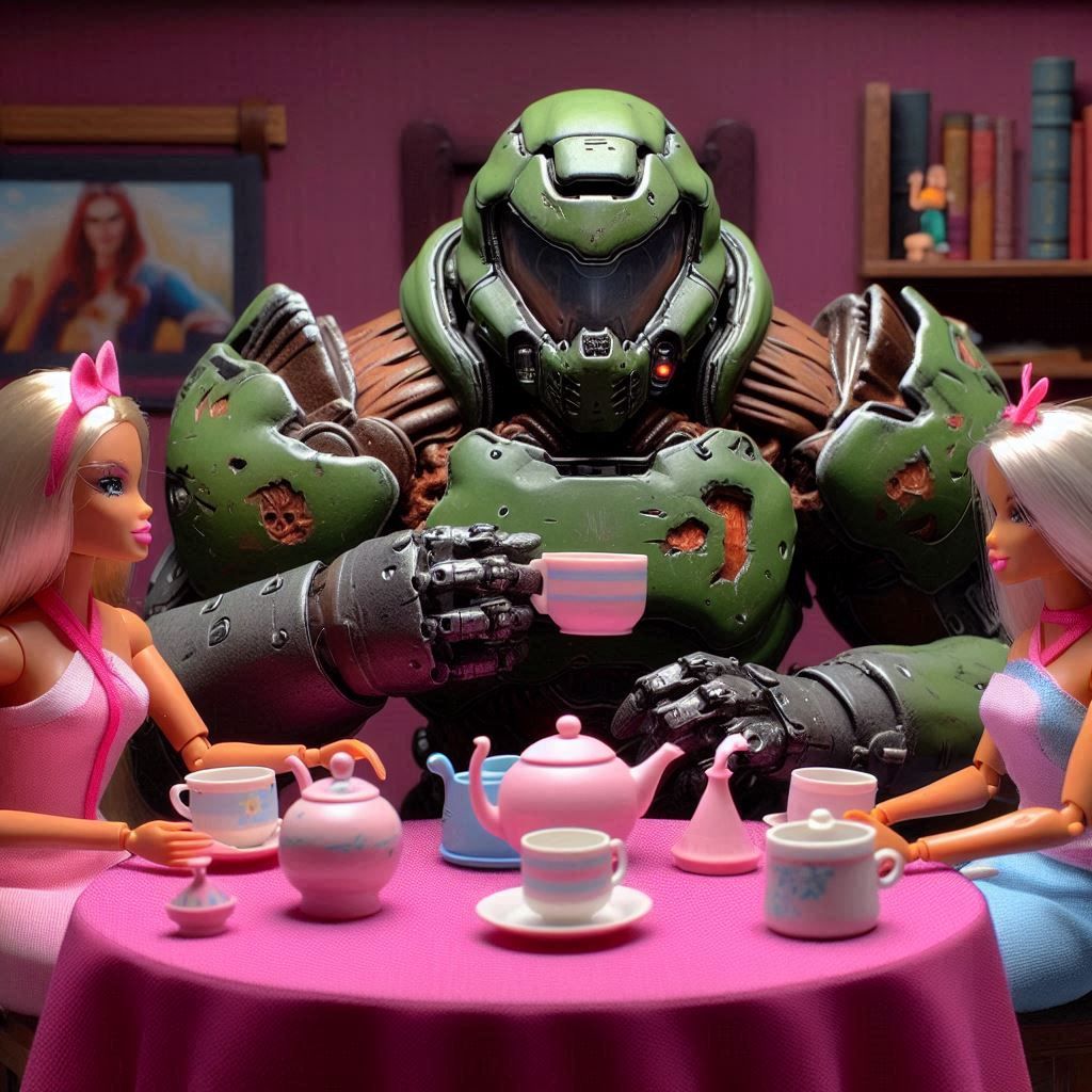Doom Slayer Tea Time