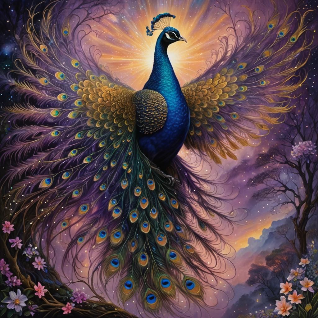 Peacock - AI Generated Artwork - NightCafe Creator