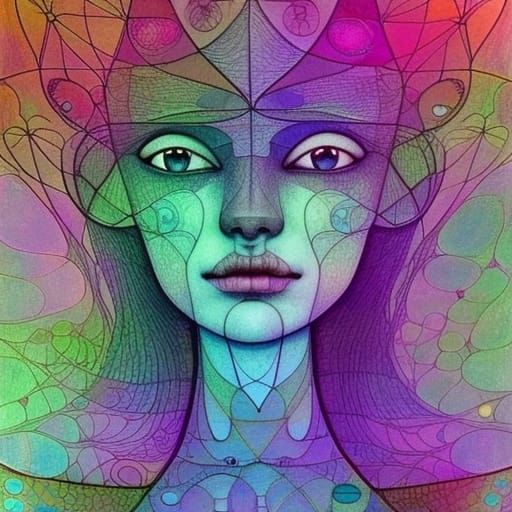 woman : blue aura - AI Generated Artwork - NightCafe Creator