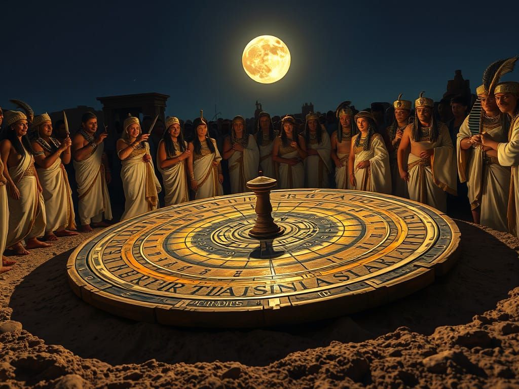 Countdown in an imaginary Egypt of the time of the Pharaoh