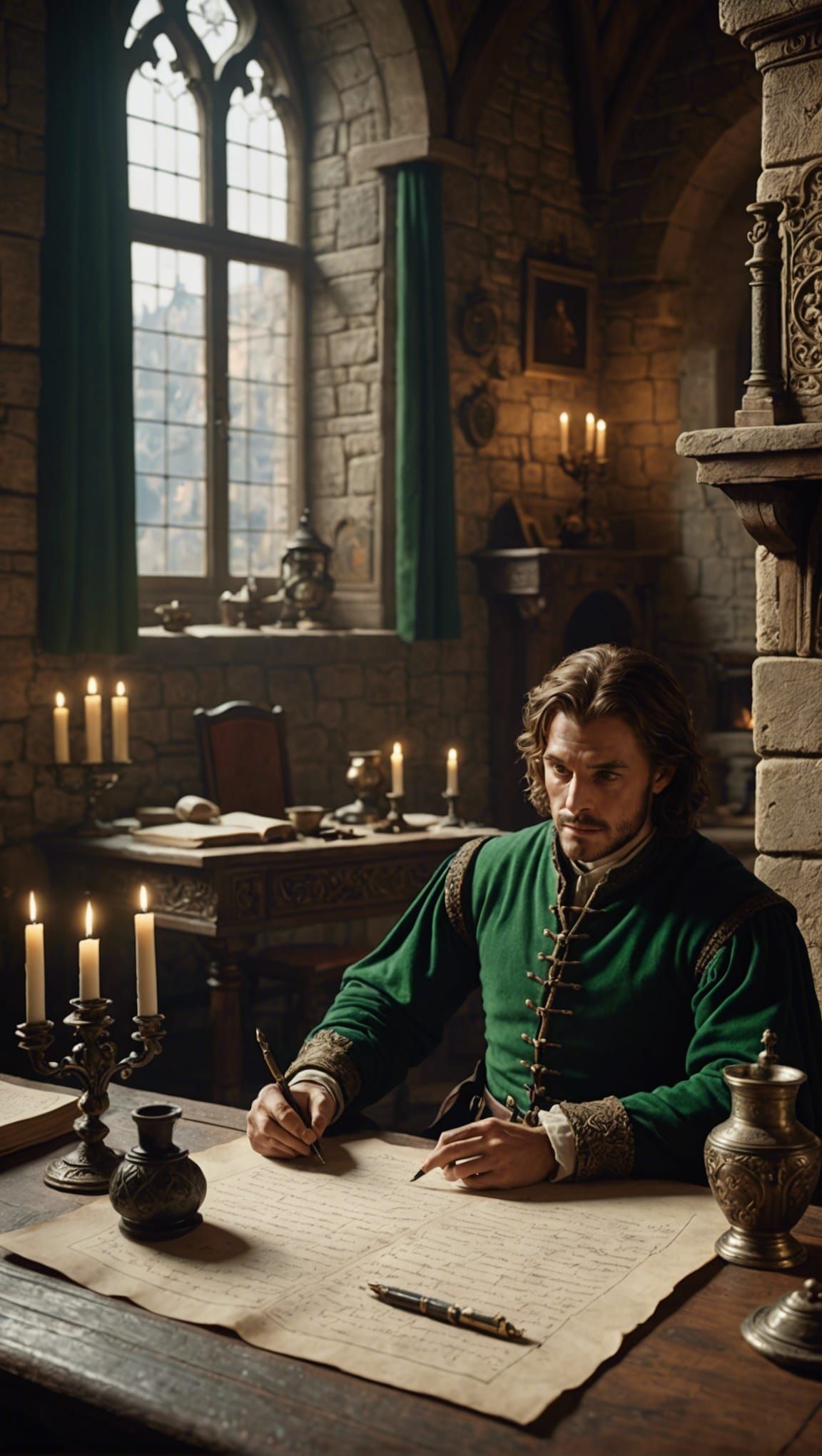 Medieval room in a castle