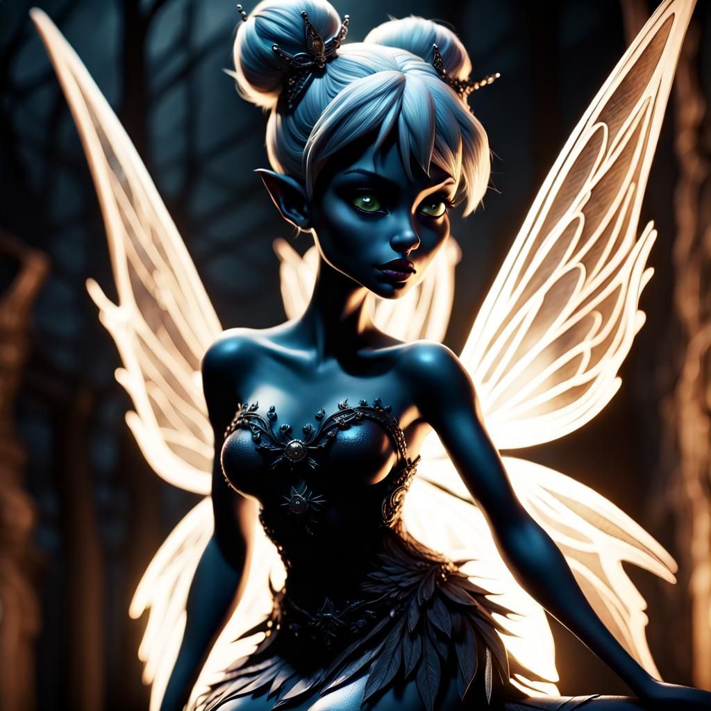 Dark Tinkerbell: Malevolent Sprite in Hyperrealism