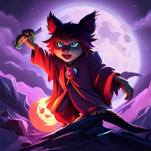 SDXL: Little Ragdoll Tengu Yokai Werewolf