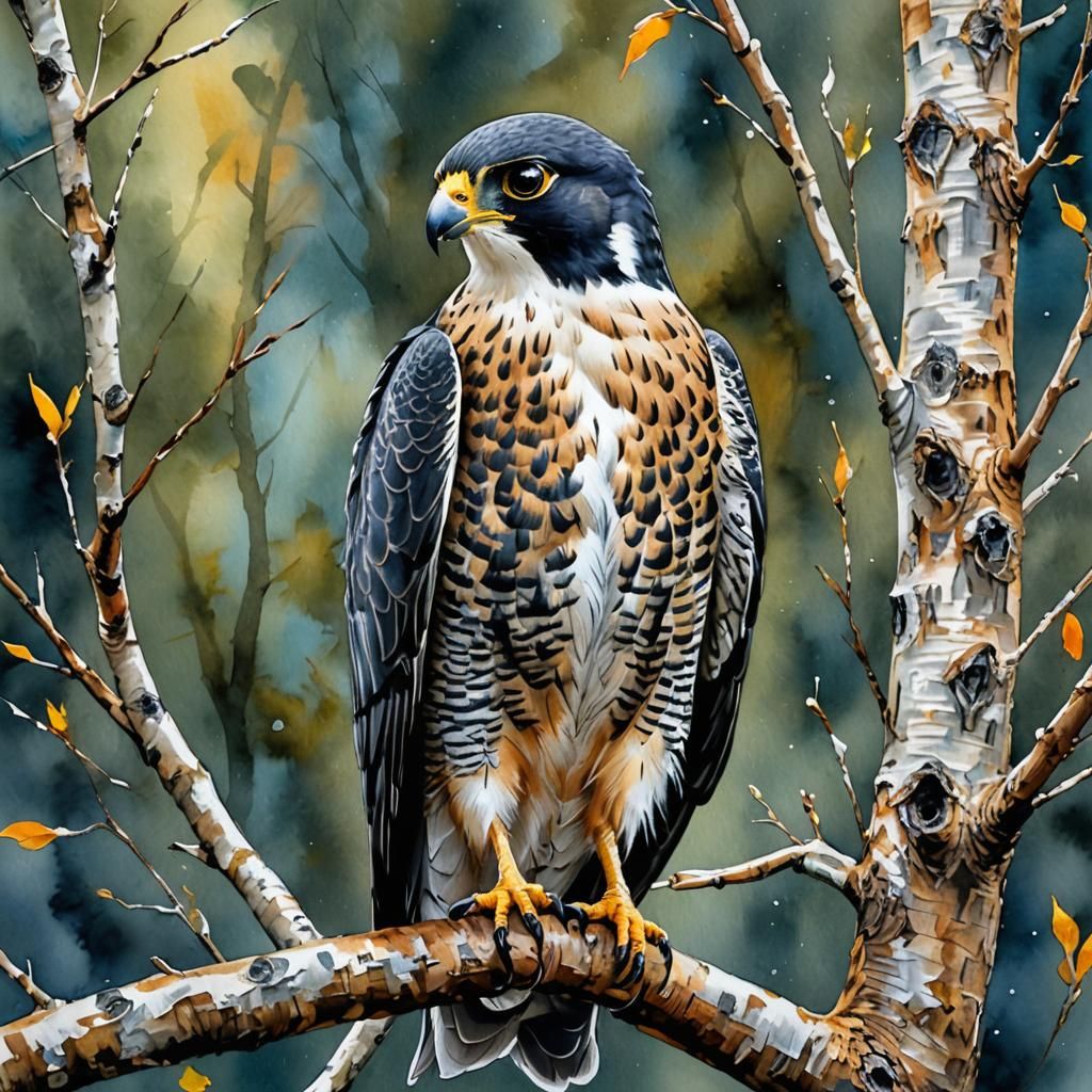 I saw a Peregrine falcon yesterday. - AI Generated Artwork - NightCafe ...