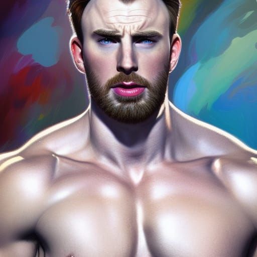 Chris Evans is a HUNK - AI Generated Artwork - NightCafe Creator