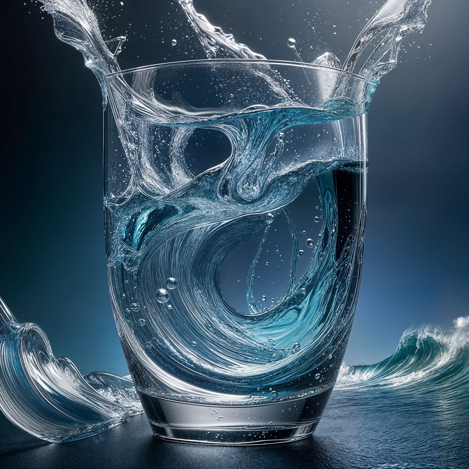 Tsunami in a glass  by @Rachel
