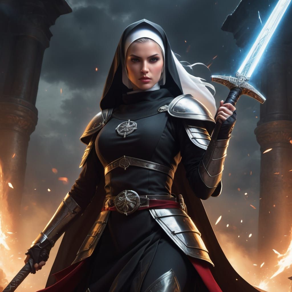 Ninja female warrior nun